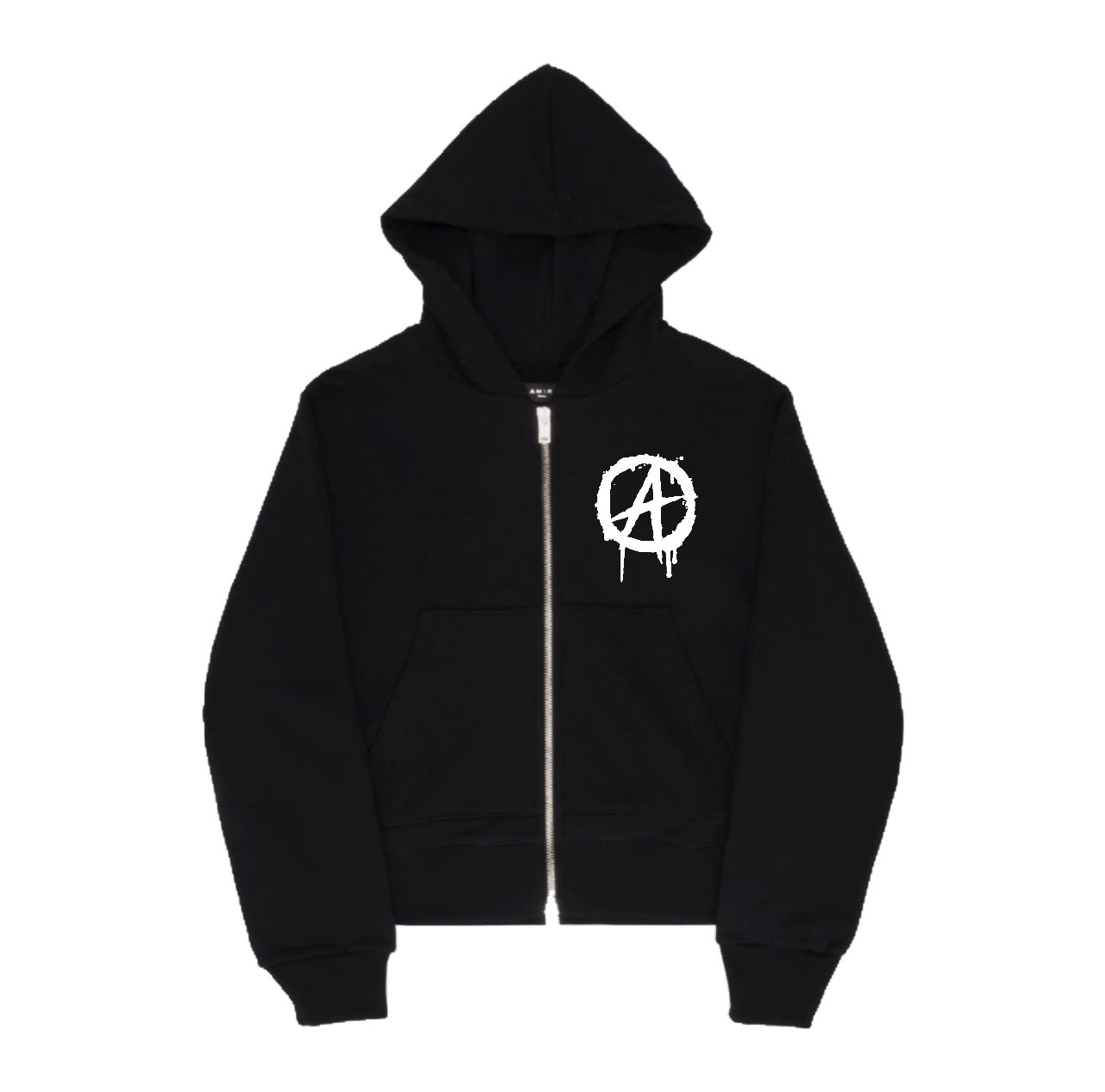 Affluent Black Zip Up Hoodie